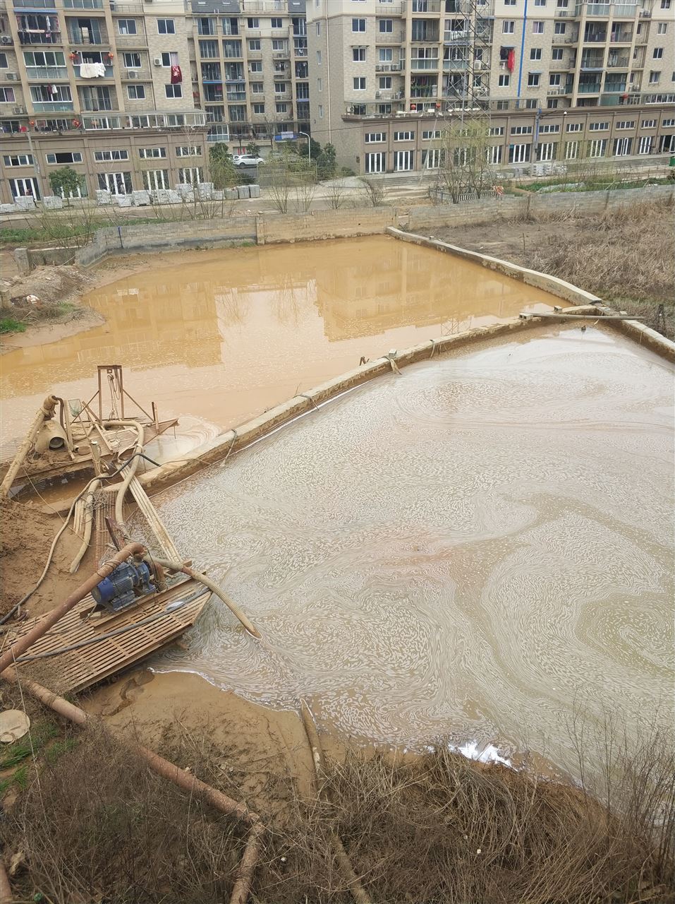 乌马河沉淀池淤泥清理-厂区废水池淤泥清淤